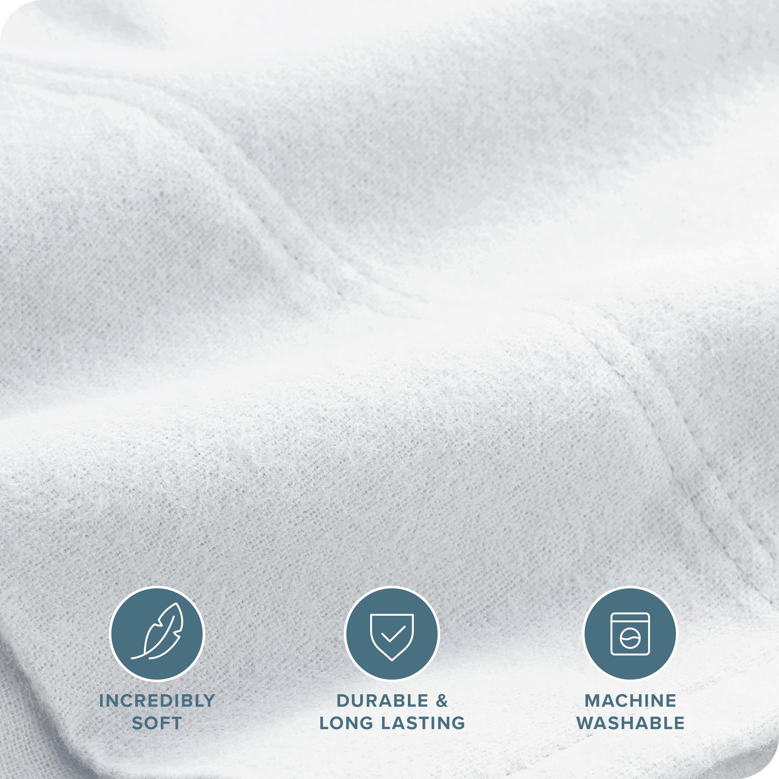 Bare Home Flannel King Pillowcases Set Of 2-100 Cotton - Velvety Soft  Cozy - Double Brushed Heavyweight Flannel Pillowcases (Ki