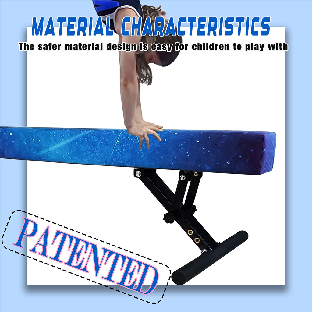 Seliyoo Adjustable Balance Beam For Kids - 8Ft Gymnasitcs Beam - High And Lower Floor Beam For Gymnastic Center Gymnastics Equip