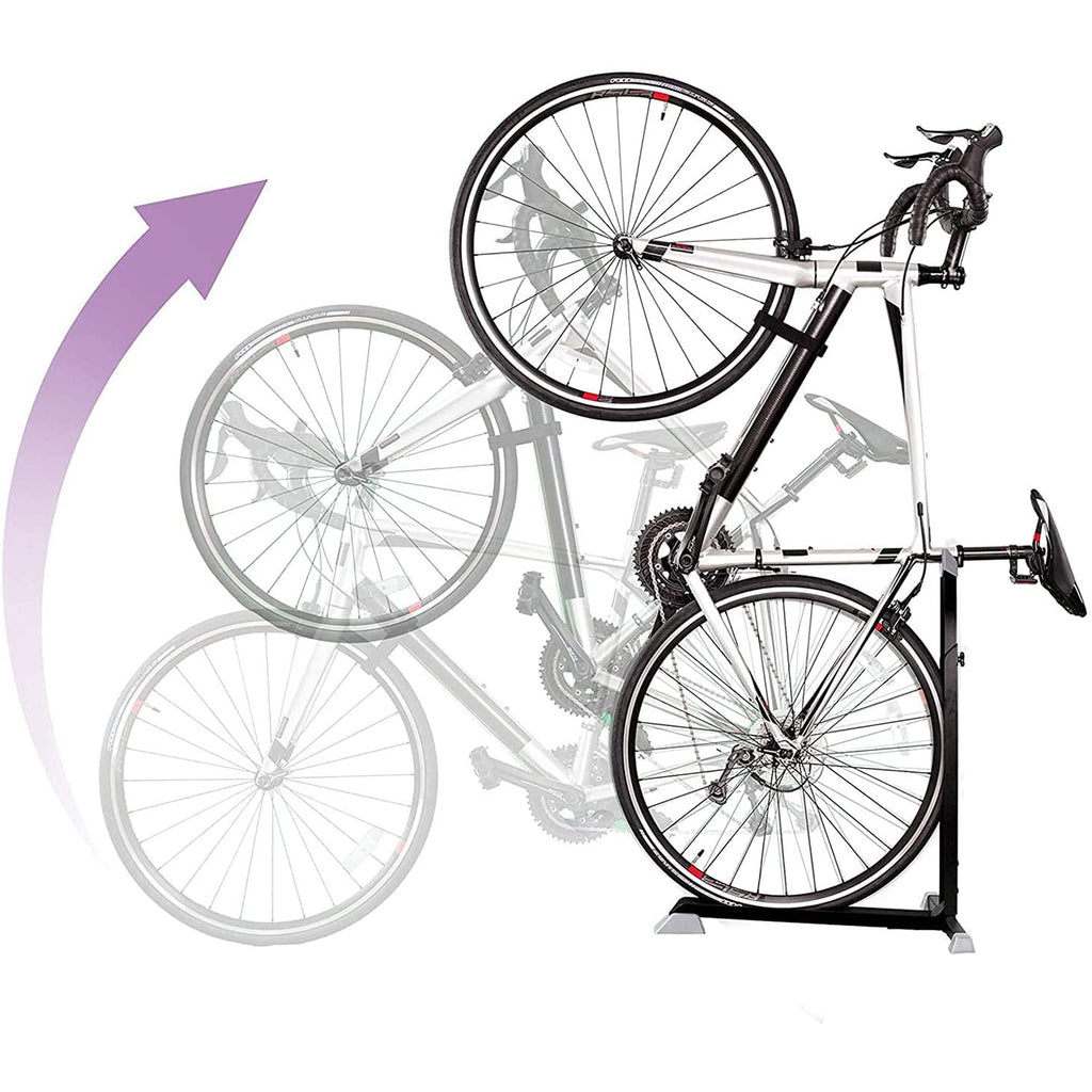 Bike Stand & Vertical Storage Rack By Bike Nook - The Original Vertical Bicycle Floor Stand For Garage Storage And Indoor And Ou