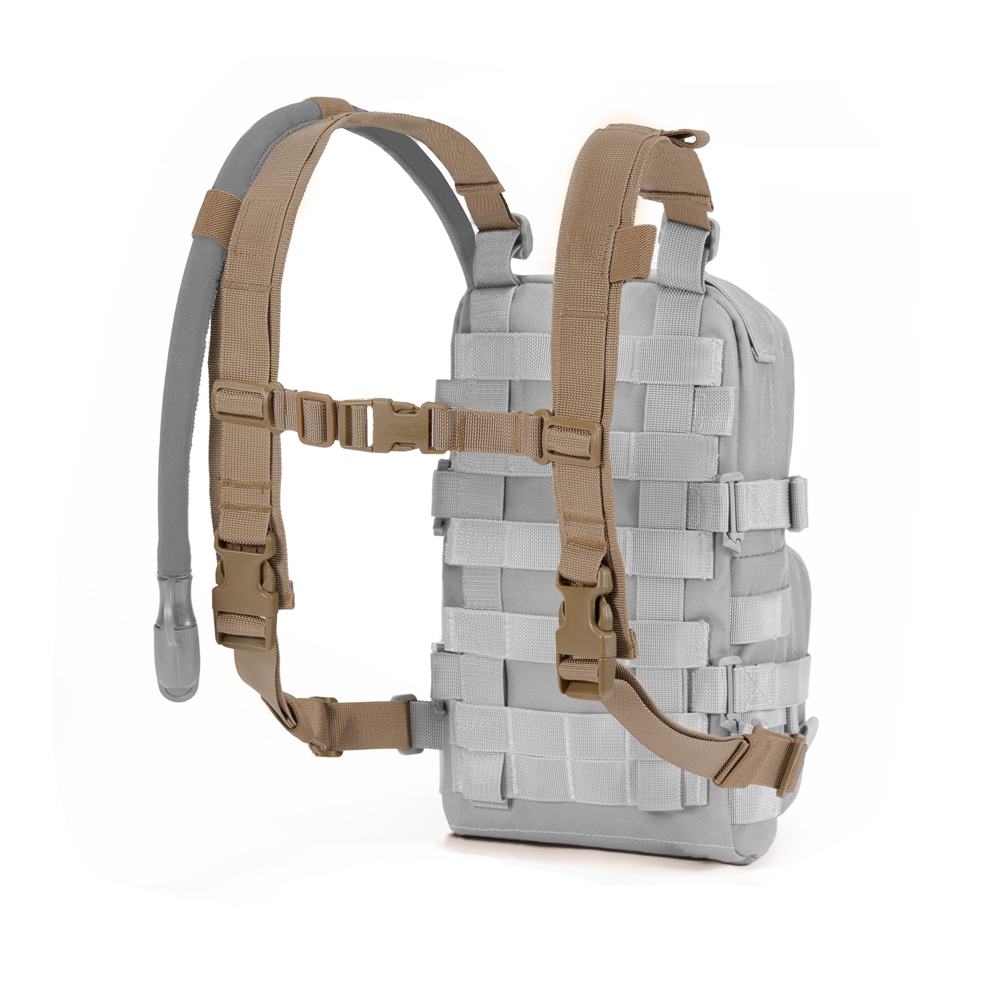 Universal Adjustable Shoulder Straps for CLTAC Mini Hydration Pack Backpack Carrier with Sternum Strap (Brown)