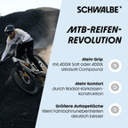 Schwalbe Mtb Bicycle Tyres - 27.5 X 2.50-63-584 - More Grip, More Comfort And More Safety - Radial, E-Bike Tyres, E-Mtb Tyres, M