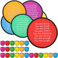 HyDren 36 Sets End of The Year Gifts 6 Colors Inspirational Flying Disc Foldable Fan with Storage Bag Summer Favors Game Outdoor