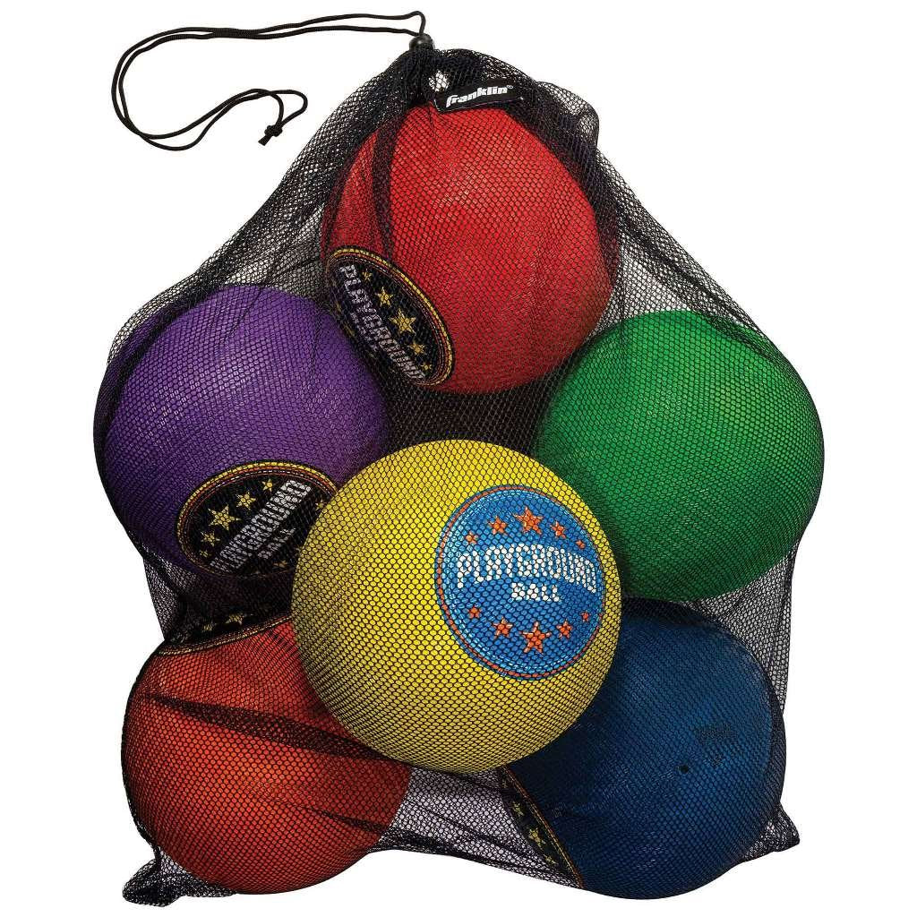 Franklin Sports Playground Balls - Rubber Kickballs And Playground Balls With Carry Bag For Kids - Great For Dodgeball, Kickball