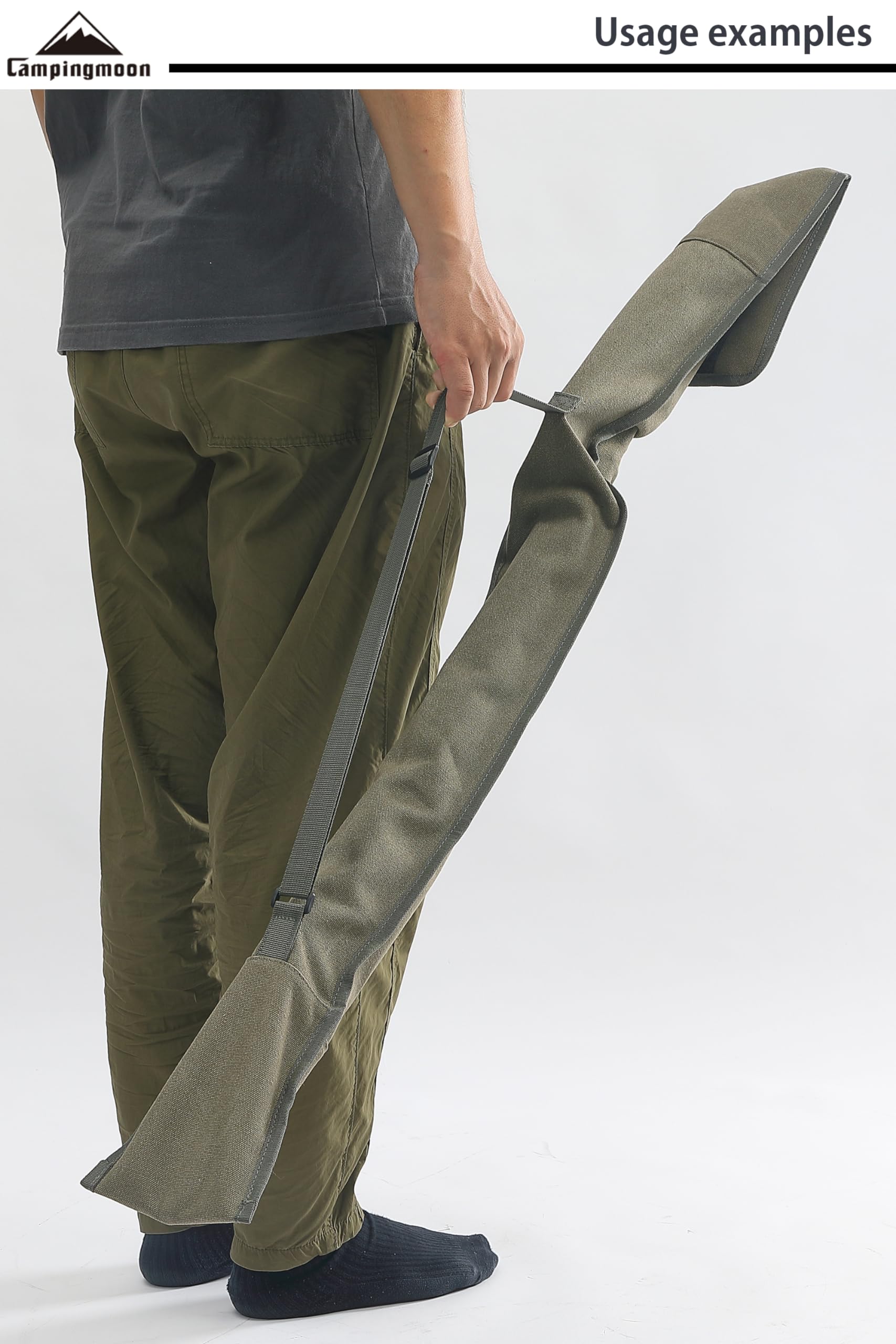 Camping Moon Campingmoon Canvas Pole Pile Driver Case Carrying Bag Tripod Stand Storage Case D-240B
