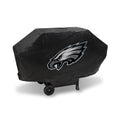Rico Industries NFL Philadelphia Eagles Black Deluxe Grill Cover Deluxe Vinyl Grill Cover - 68 Wide/Heavy Duty/hook and loop Sta
