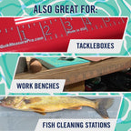 Quik Measure Pro Fish Rulers - 36'' Boat Ruler Fish Measuring Sticker - Transparent Waterproof Decal Tape Measure - Made In Usa