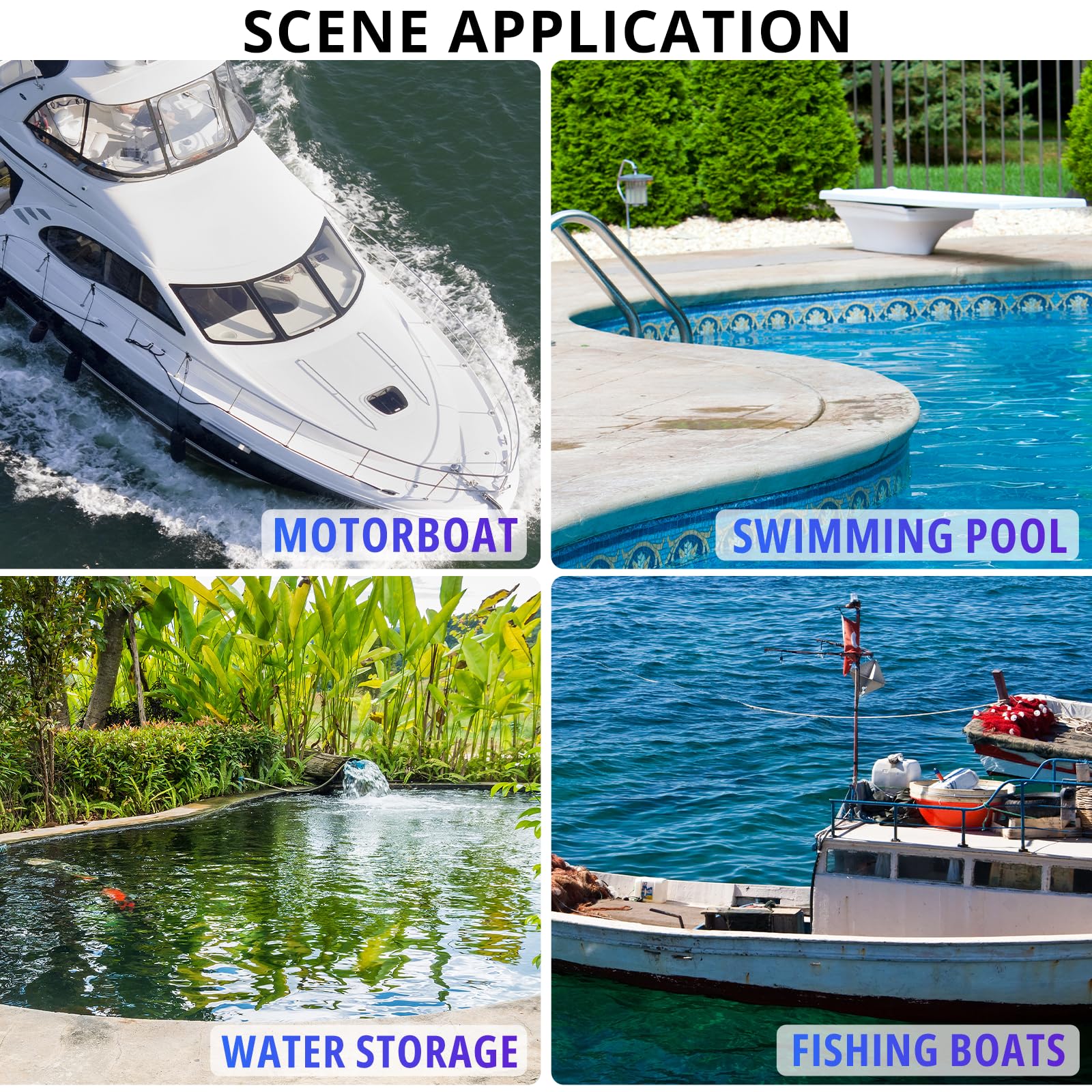 Yqmigu Automatic Water Pump 1100Gph,12V Bilge Pump,Equipped With Internal Floating Switch, Suitable For Submarines, Basement Pud