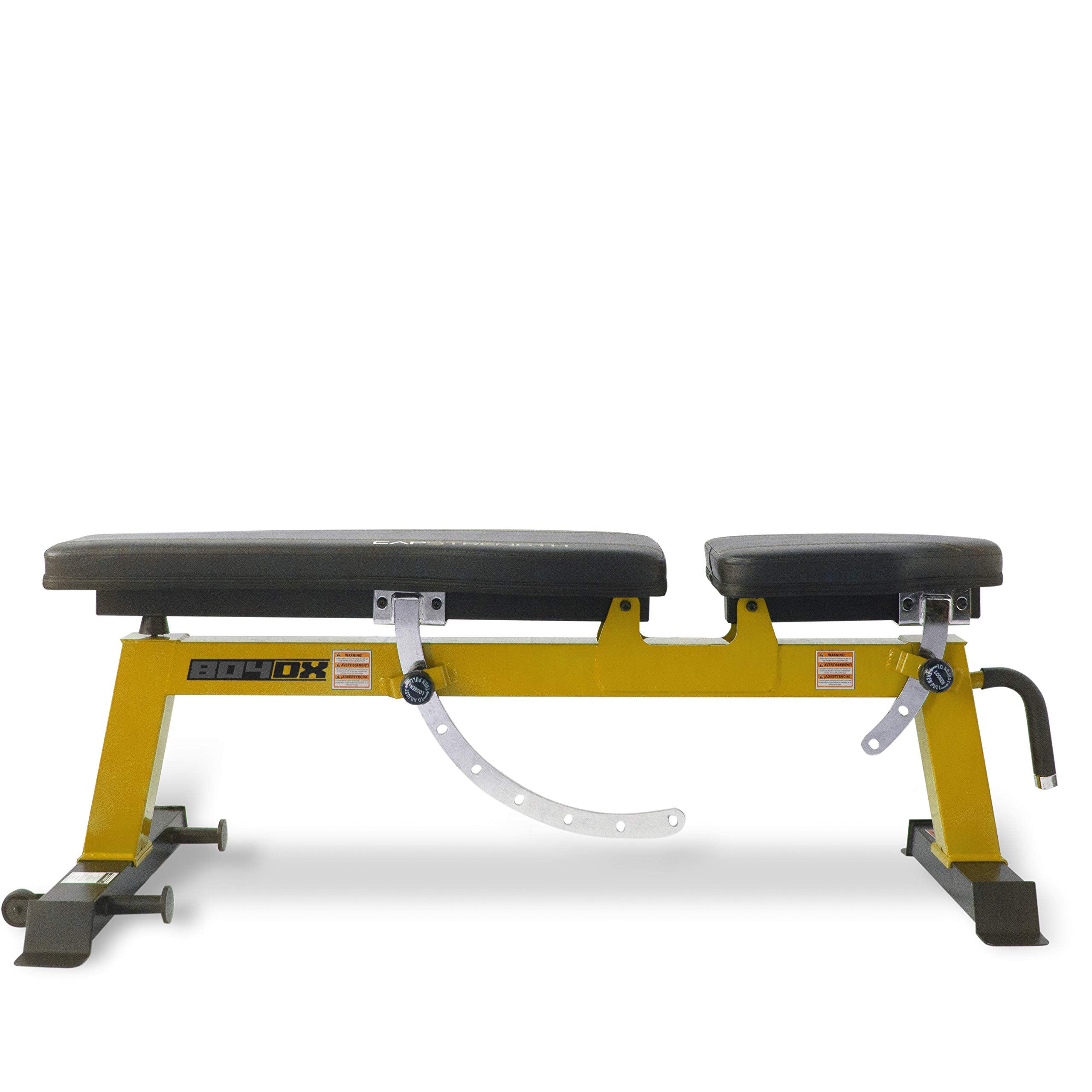 Cap Barbell Deluxe Utility Weight Bench, Yellow (Fm-Cs804Dx-Yl)