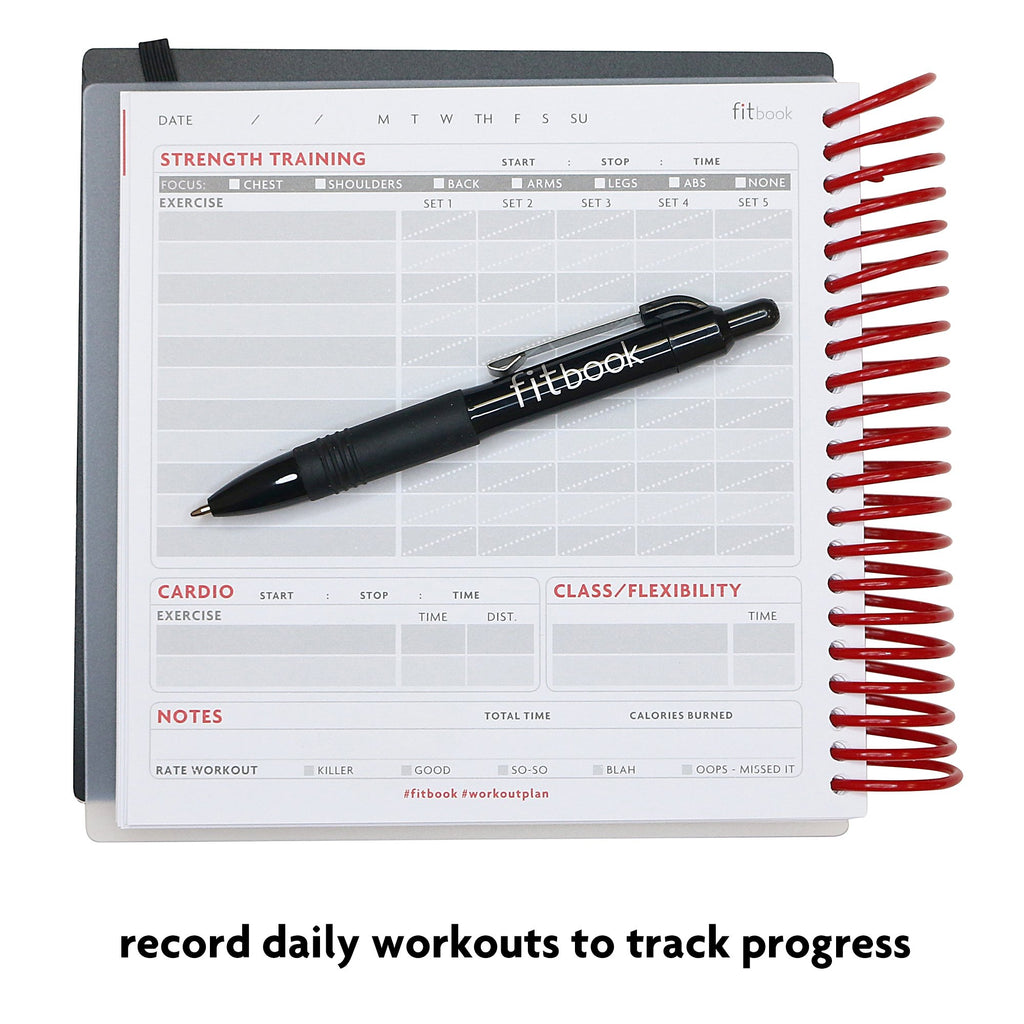2020 Fitlosophy Fitbook: Fitness Journal And Planner For Workouts, Weight Loss And Exercise, White Single (12-Week)