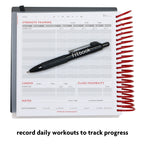 2020 Fitlosophy Fitbook: Fitness Journal And Planner For Workouts, Weight Loss And Exercise, White Single (12-Week)