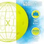 Franklin Sports Pickleball Net Set With Paddles + Balls - Outdoor Portable Pickleball Court Net - (2) Pickleball Paddles + (2) P