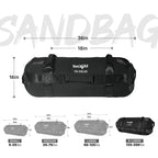 Yes4All Workout Sandbags, Heavy Duty Sandbags For Fitness, Conditioning, Mma & Combat Sports - Black - Xl