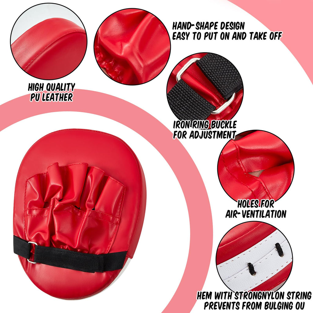 Poen 7 In 1 Taekwondo Kick Pad Boxing Training Equipment Punching Mitts Martial Arts Training Equipment Wrist Band Adjustable So