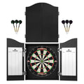Mission Darts Home Centre | Complete Darts Package Including Apollo Dartboard With Cabinet, Easy Wipe Score Panels And 2 Sets Of