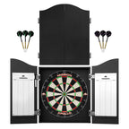 Mission Darts Home Centre | Complete Darts Package Including Apollo Dartboard With Cabinet, Easy Wipe Score Panels And 2 Sets Of