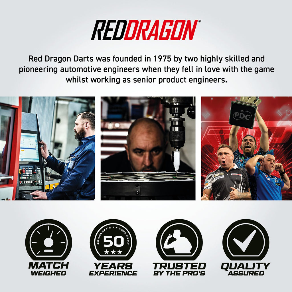 Red Dragon Golden Eye 1: 24G - Tungsten Darts With Flights And Stems