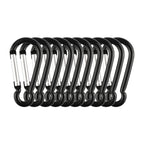 Swatom Aluminum Carabiner Clip 1.6 Inches Spring Snap Hook Keyring Carabiners For Camping Traveling Hiking Keychains Outdoor Acc