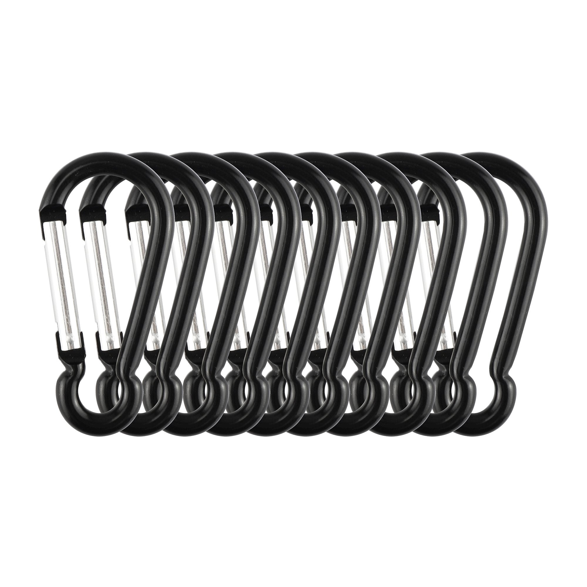 Swatom Aluminum Carabiner Clip 1.6 Inches Spring Snap Hook Keyring Carabiners For Camping Traveling Hiking Keychains Outdoor Acc