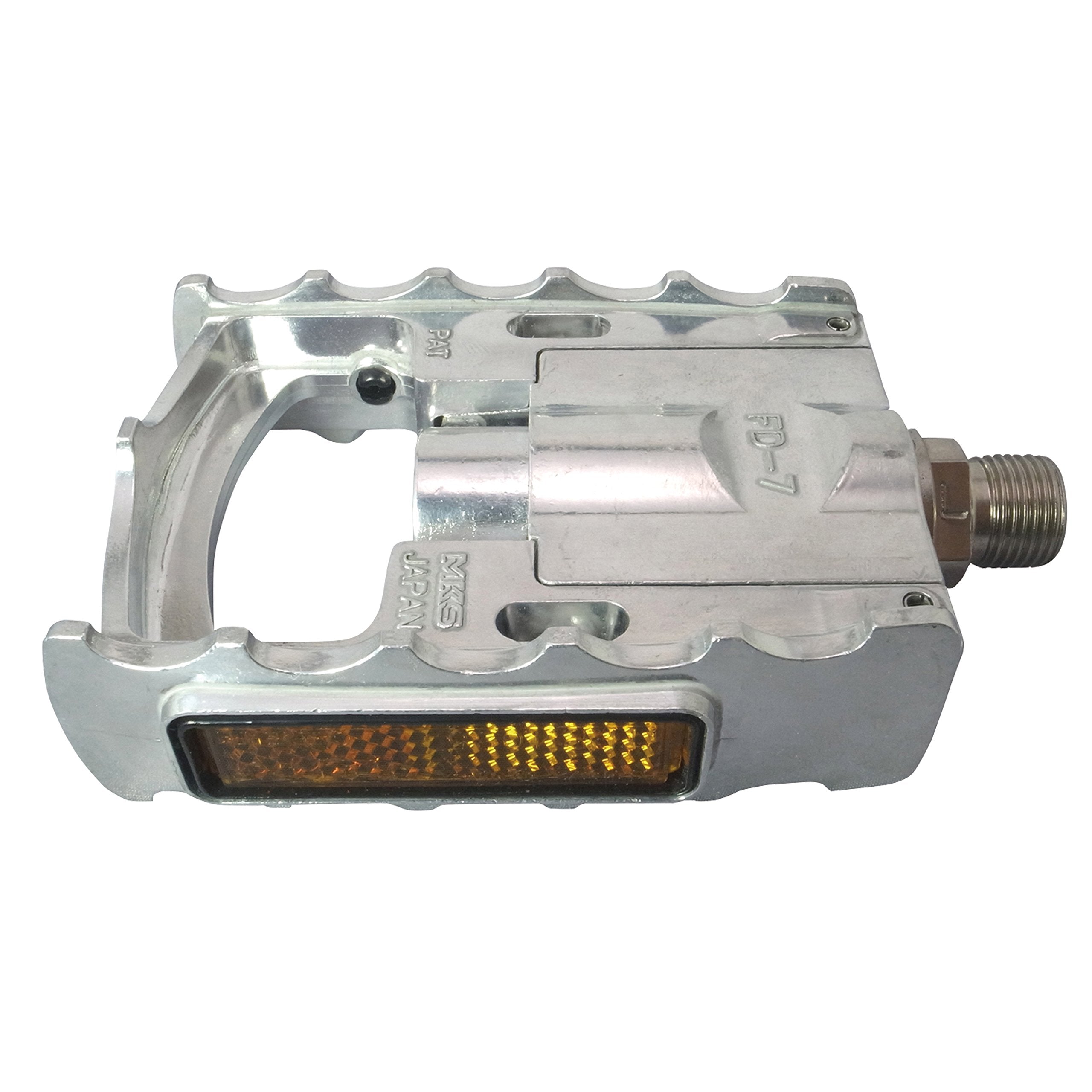 Mks Fd-7 Folding Pedals Silver, 9/16 Inch