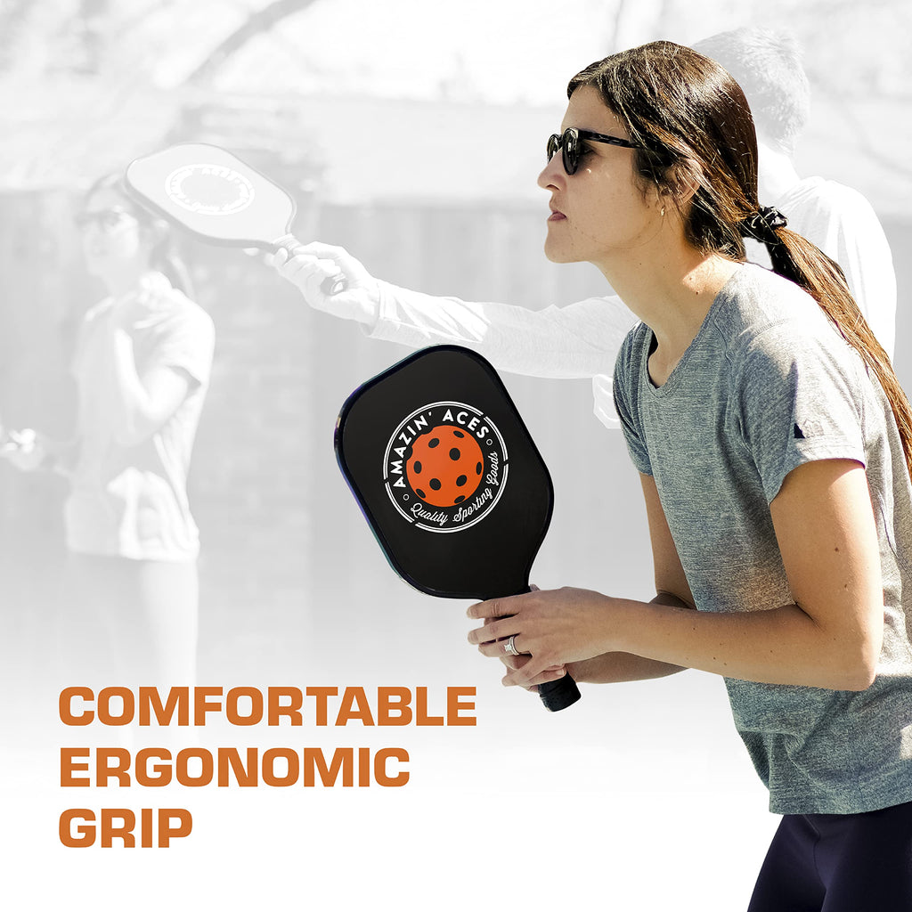 Amazin' Aces Pickleball Paddles - Pickleball Set - Usapa-Approved Pickleball Rackets For All Levels And Ages