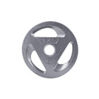 Cap Barbell 2-Inch Olympic Grip Weight Plates, Single, Gray, 25 Lb