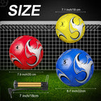 Deekin 6 Pack Soccer Ball With Pump Official Size Indoor Outdoor Soft Soccer Ball Bulk For Child Teens Adults Sport Gift Trainin
