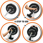 Ritfit Deadlift Jack/Barbell Jack Unload 660Lb Barbell Stand Bar With Non-Slip Handle And Base,Perfect For Deadlift Exercises An