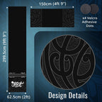 Shot Darts Heavy Duty Dart Mat, Professional T Dart Mat - Dart Points And Flooring Protector (8.7 Kg), Made In New Zealand, Non-