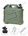 Upwoigh Camping Water Container, 2.6 Gallon Water Containers Jug, Truly No Leakage Water Storage, Military Green Water Tank,Bpa 