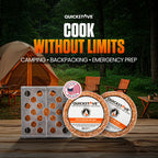 Quickstove Portable Stove With 2 Fire Starters, Lightweight Stainless Steel Wood Burning Stove For Emergency Preparedness, Survi