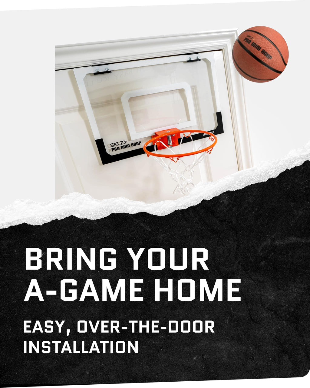 Sklz Pro Mini Basketball Hoop With Ball, Standard (18 X 12 Inches)
