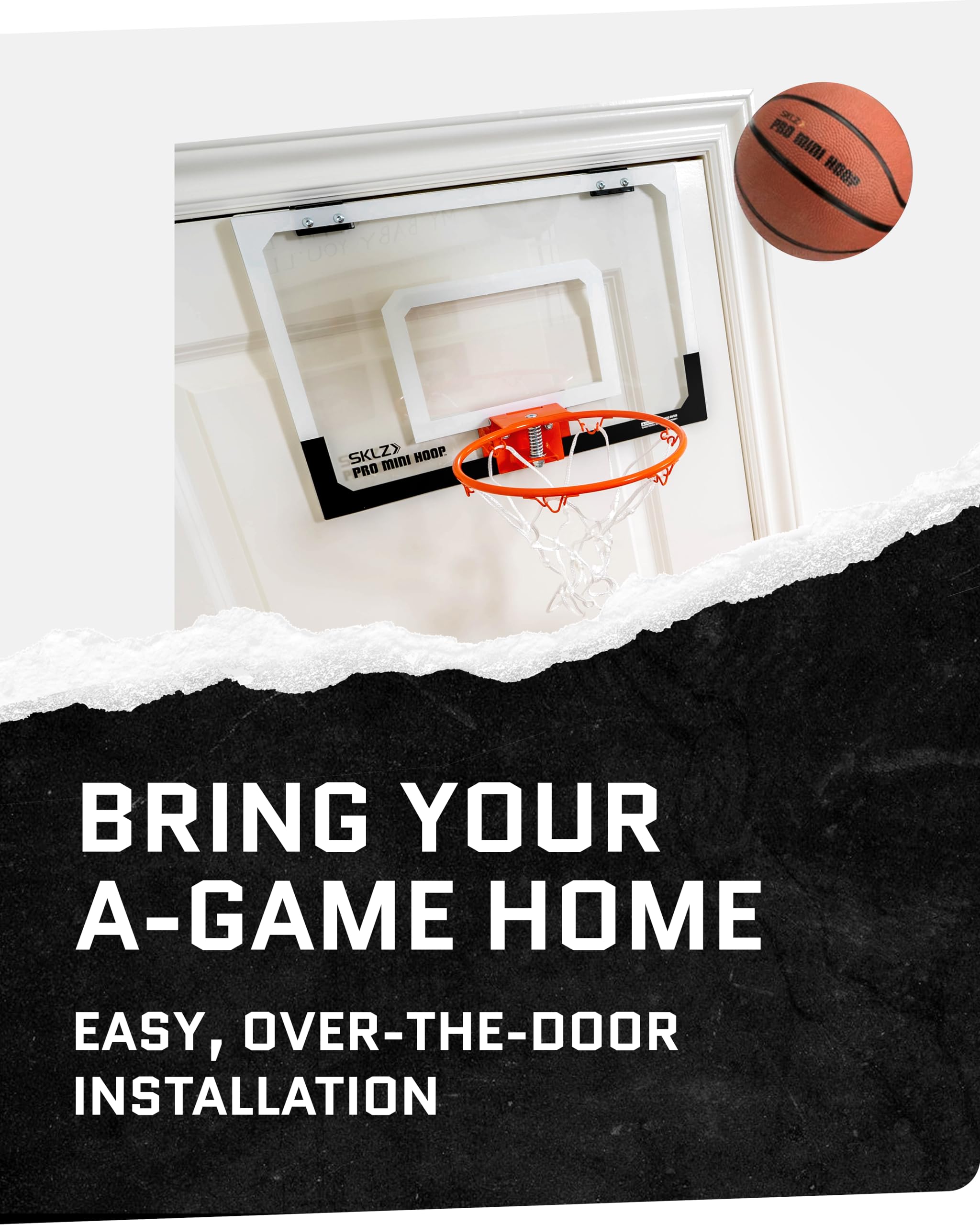 Sklz Pro Mini Basketball Hoop With Ball, Standard (18 X 12 Inches)