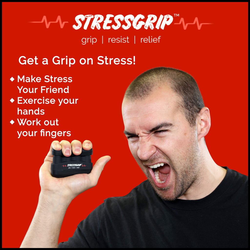 Stressgrip - The Stress Ball For Adults (Medium) A Stress & Anxiety Relief Device - Comfortable Hand Exerciser - Stress Reliever