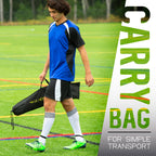 Franklin Sports Blackhawk Backyard Soccer Goal - Portable Kids Soccer Net - Pop Up Folding Indoor + Outdoor Goals - 6'6'' X 3'''