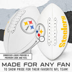 Franklin Sports Nfl Pittsburgh Steelers Autograph Football - Official Size White Panel Souvenir Football For Autographs + Signat