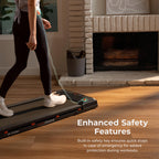 Sunny Health & Fitness Treadpad 100 Smart Walking Treadmill - Compact, Portable, Under Desk, No Assembly, Wifi & Bluetooth Sunny