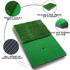 Relilac 3 Piece Golf Chipping Net With Dual Turf Hitting Mat And 12 Foam Training Balls - Indoor/Outdoor Golfing Target Accessor
