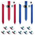 Hilhook Flag Football Belts, 10 Player Flag Football Sets with 30 Flags for Kids Youth and Adults Team Sports Training, Blue and