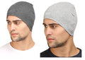 Fy Lane Soft Poly Cotton Skull Cap For Men And Women/Headwear Cap/Multipurpose Cap Dark Grey & Light Grey