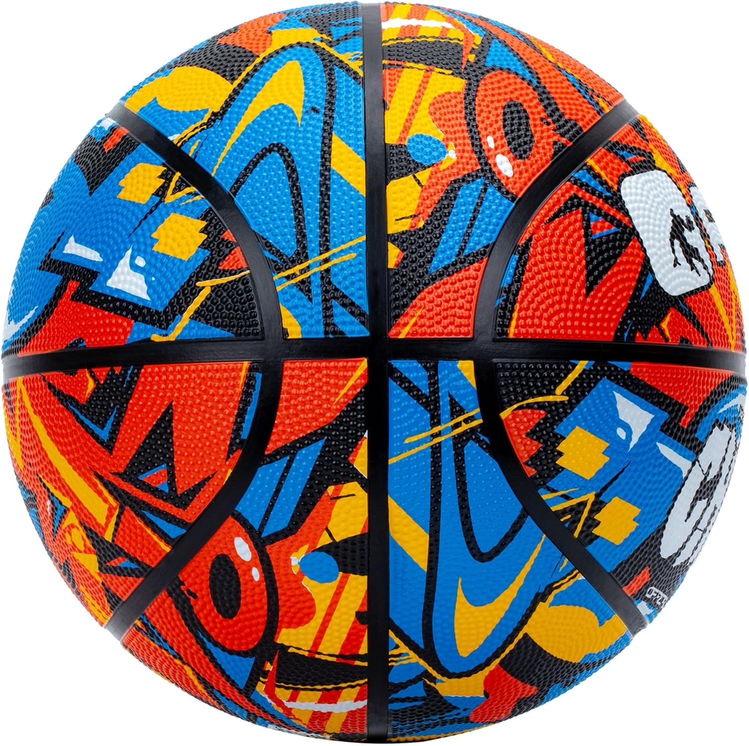 AND1 Chaos Rubber Basketball: Official Regulation Size 7 (29.5 inches) Rubber Basketball - Deep Channel Construction Streetball,