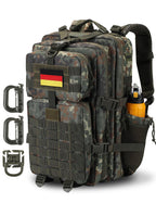 Hannibal Tactical 45L Molle Assault Pack, Tactical Backpack Army Military Camping Rucksack With Bottle Holder, 3-Day Pack Travel