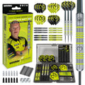 WINMAU Darts Set Michael Van Gerwen MvG Steeltip Gift Case - 50 Piece Dart Set | 20g Steel Tip 90% Tungsten Darts | 4 x Shafts |