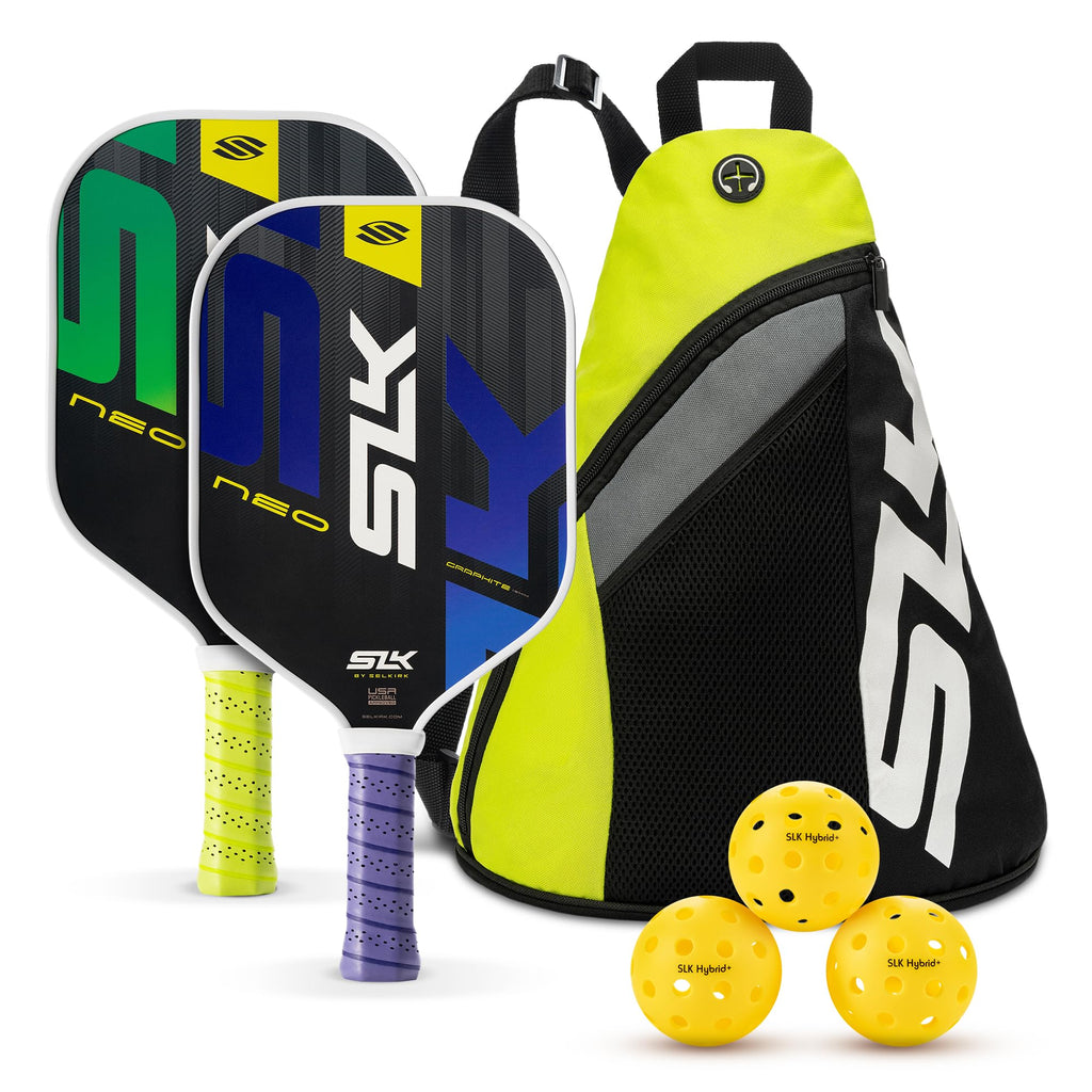 Slk Neo 2.0 By Selkirk Pickleball Paddle  Features A Graphite Face, Sx4 Honeycomb Core, And Spinflex Textured Surface For Tracti