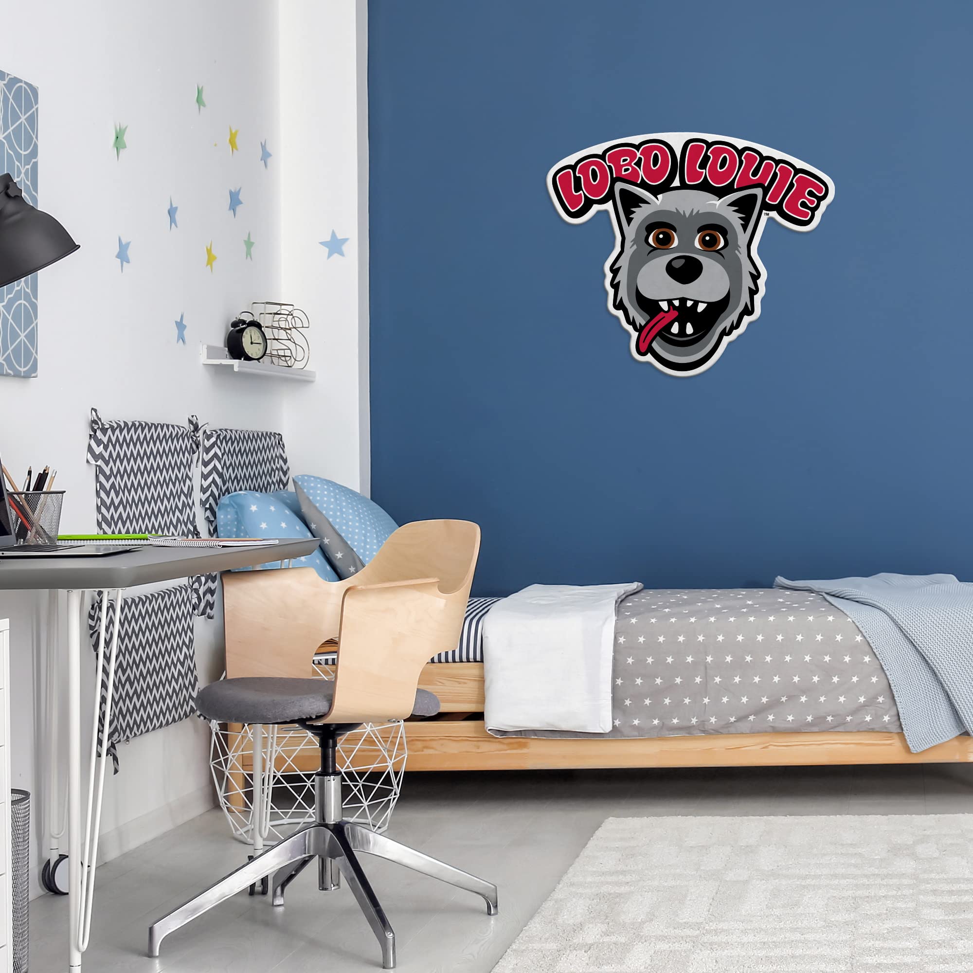 Rico Industries Ncaa New Mexico Lobos Mascot Shape Cut Pennant - Home And Living Room D  Cor - Soft Felt Ez To Hang