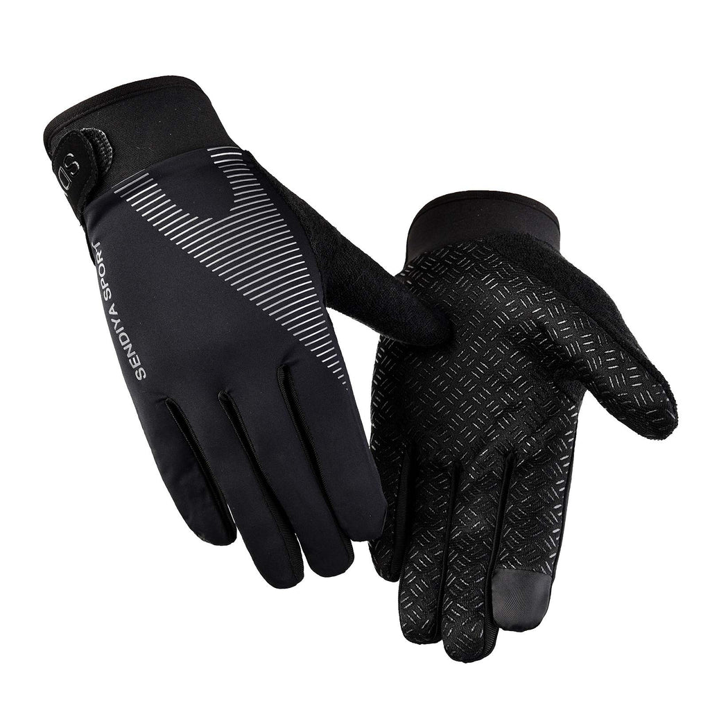 Workout Gloves, Full Palm Protection & Extra Grip, Gym Gloves For Weight Lifting, Training, Fitness, Exercise (Men & Women), Bla