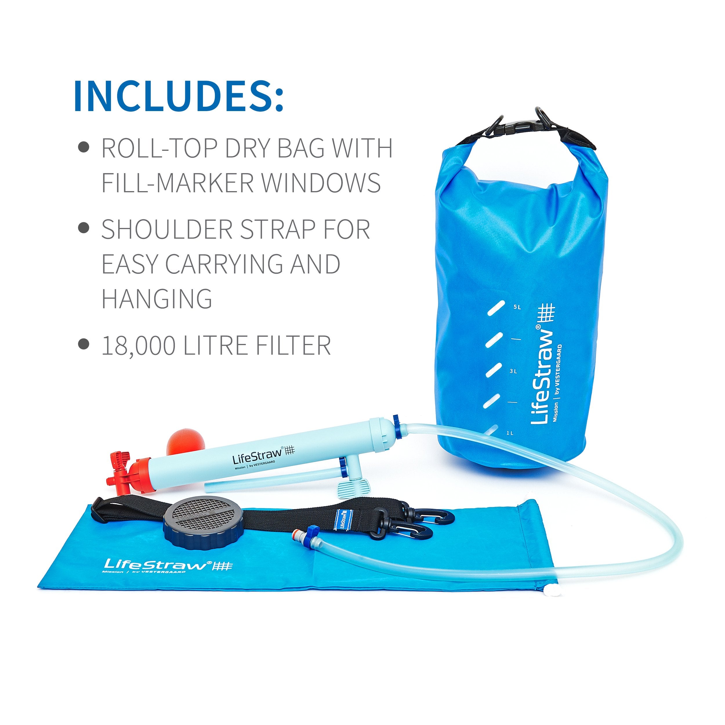 Lifestraw Mission High-Volume Gravity-Fed Water Purifier, 12 L (Lsm12)