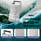 Well-Strong Waterproof First Aid Kit Roll Top Boat Emergency Kit With Waterproof Contents For Fishing Kayaking Boating Swimming