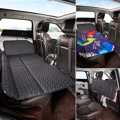 Abe Non-Inflatable Car Bed Mattress,Double-Sided Folding,Portable Back Seat, Travel Camping Mattress For Sleeping(Dinosaur World