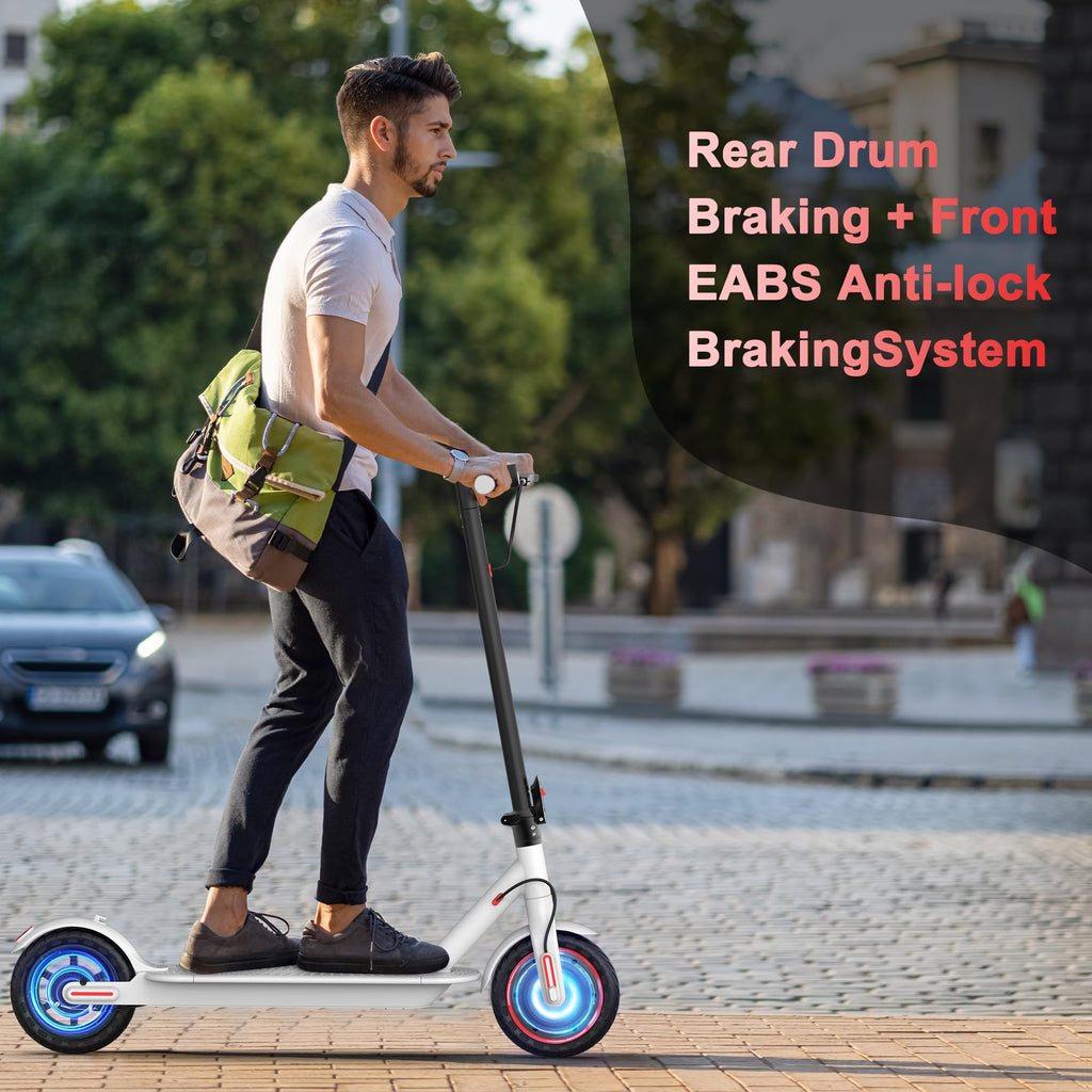 MAXSHOT Electric Scooter Adults & Big Kids, 350W Powerful Motor, Top Speed 12/16/19MPH, 12/16/21Miles Range, 8.5 Solid Tires Fol