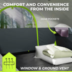Arktrek 6 Person Tents For Camping-Robust Family Camping Tent Cabin W Ground Sheet, Rainfly Cover, Powerport-Comfy Large Quick,